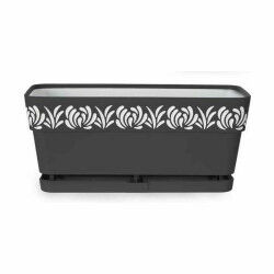 Jardinière Stefanplast Gaia Anthracite Plastique 13,3 x 12,3 x 29,3 cm (12 Unités)
