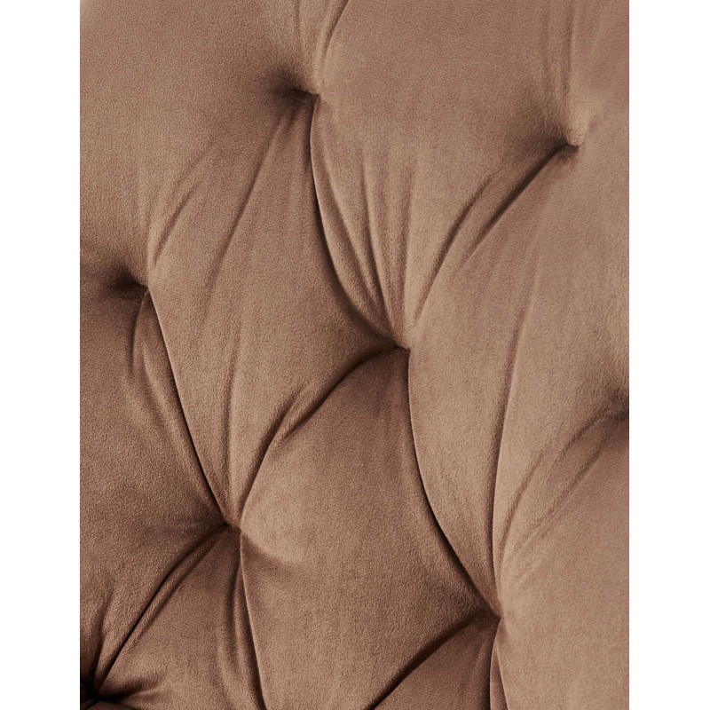 Ensemble de 2 chaises de salle à manger Wallace en velours marron