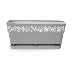 Jardinière Stefanplast Gaia Gris Plastique 13,3 x 12,3 x 29,3 cm (12 Unités)