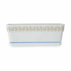 Jardinière Stefanplast Gaia Blanc Plastique 49,5 x 17 x 19 cm (12 Unités)