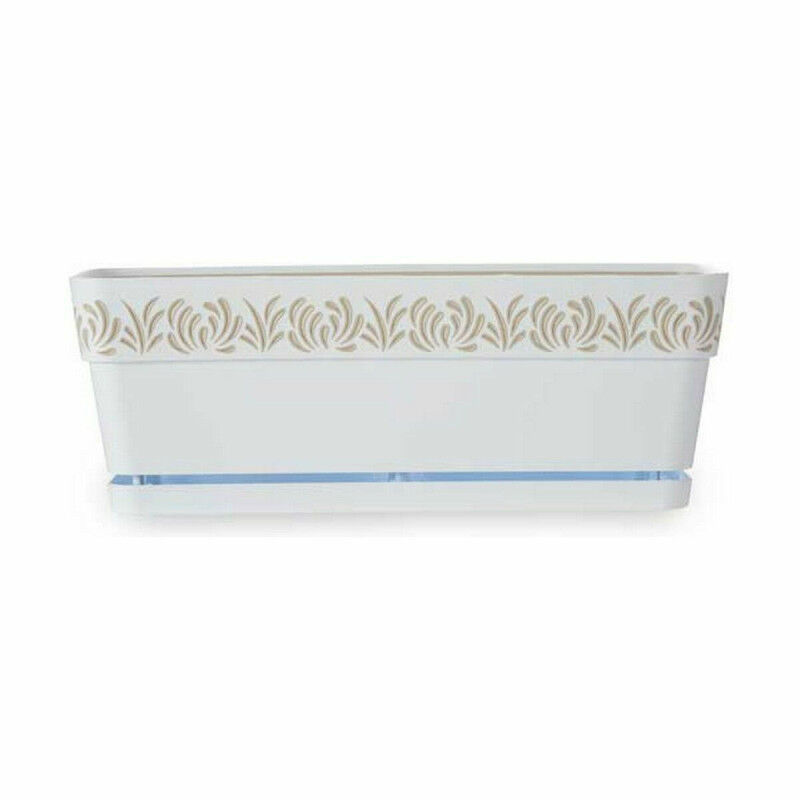 Jardinière Stefanplast Gaia Blanc Plastique 49,5 x 17 x 19 cm (12 Unités)