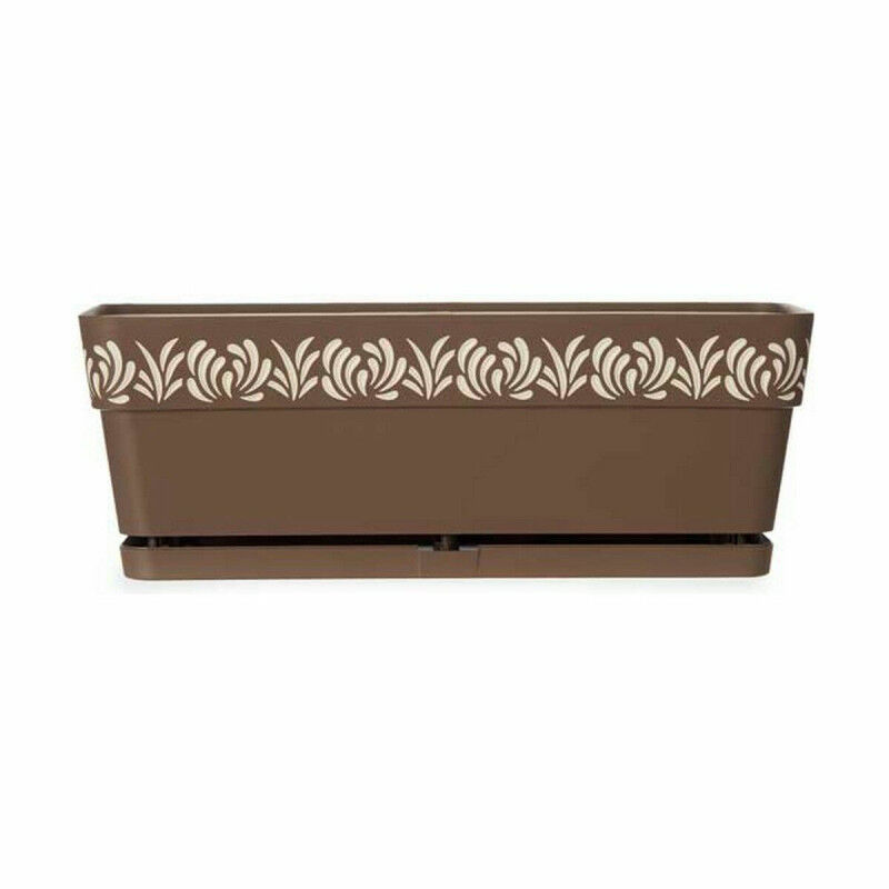 Jardinière Stefanplast Gaia Marron Plastique 18 x 17 x 49,5 cm (12 Unités)