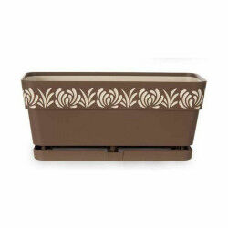 Jardinière Stefanplast Gaia Marron Plastique 13,3 x 12,3 x 29,3 cm (12 Unités)