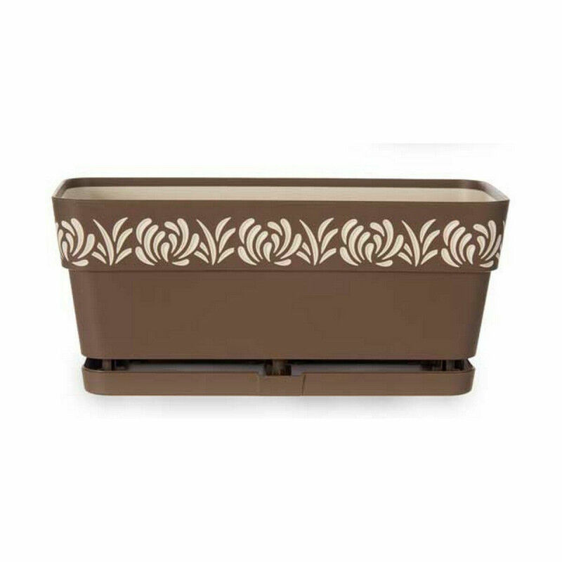 Jardinière Stefanplast Gaia Marron Plastique 13,3 x 12,3 x 29,3 cm (12 Unités)
