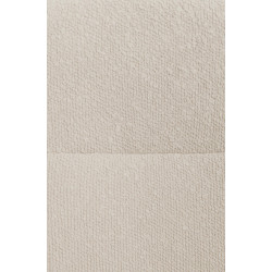 Chaise de salle à manger Merlinda en tissu Teddy crème