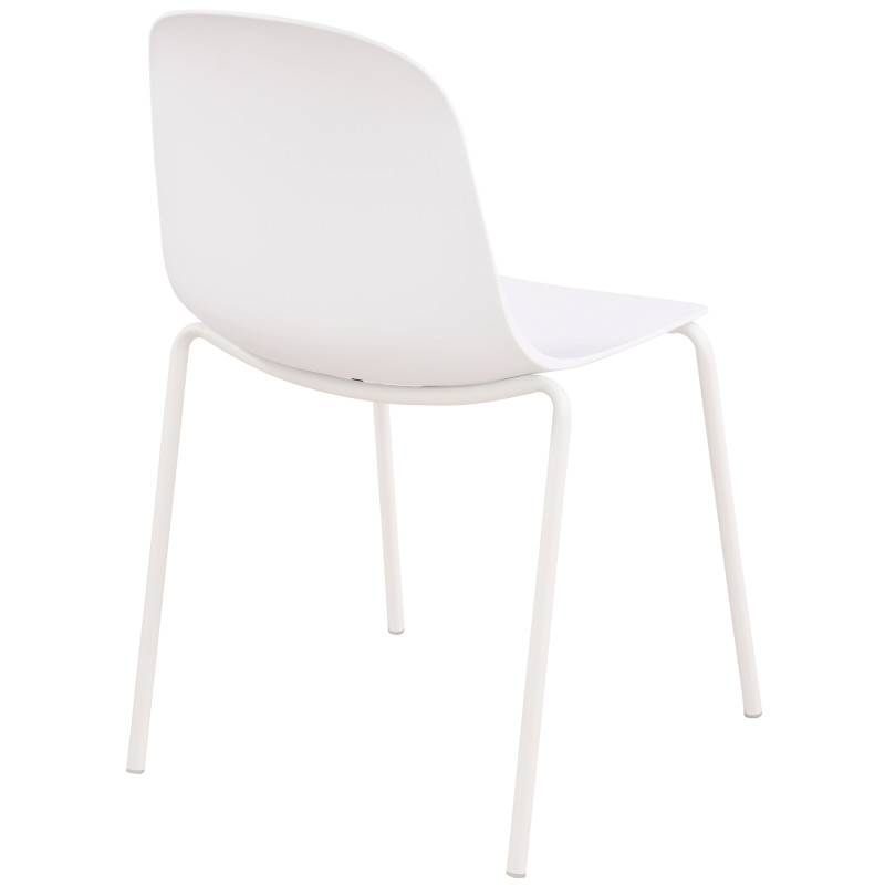 Lot de 2 chaises Hardin en blanc