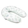 doomoo Coussin de Maternité et Coussin d'Allaitement Buddy, Ultra Confort, Certifié oeko-Tex, Leaves Aquagreen