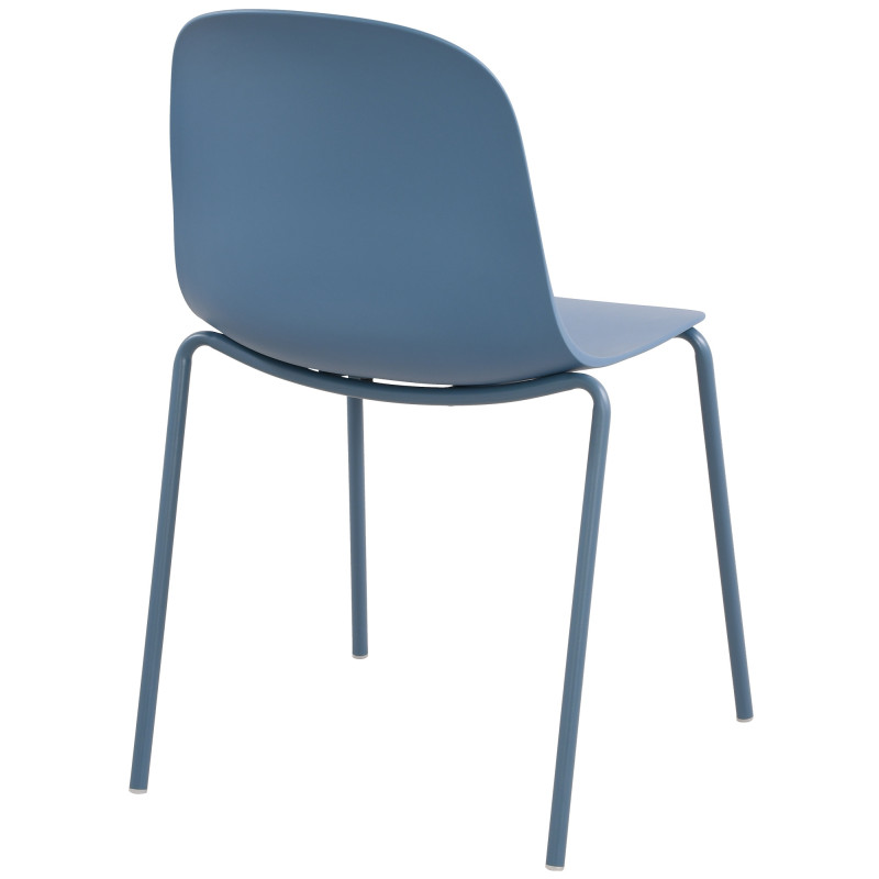 Lot de 2 chaises Hardin bleues