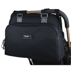 Baby on board- sac a langer - sac urban classic black - 2 compartiments a large ouverture zippée - 7 poches - sac repas - tapis 