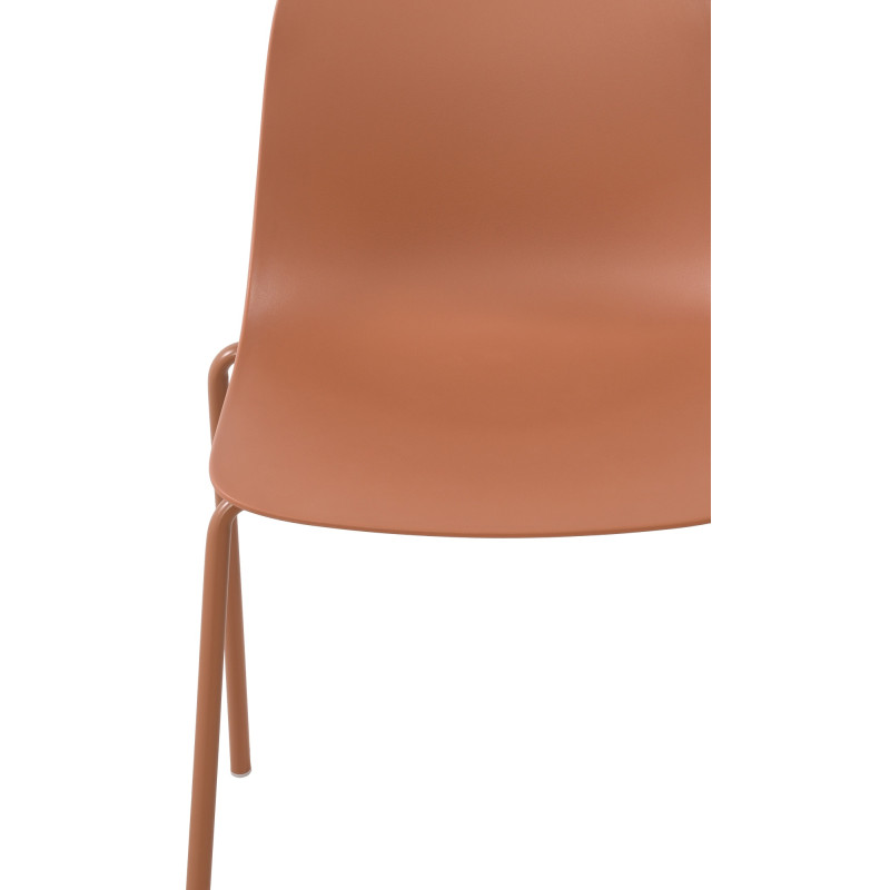 Ensemble de 2 chaises Hardin en terre cuite