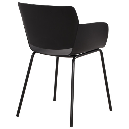 Lot de 2 chaises Alpena en noir