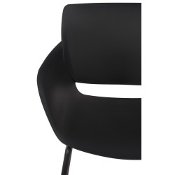 Lot de 2 chaises Alpena en noir
