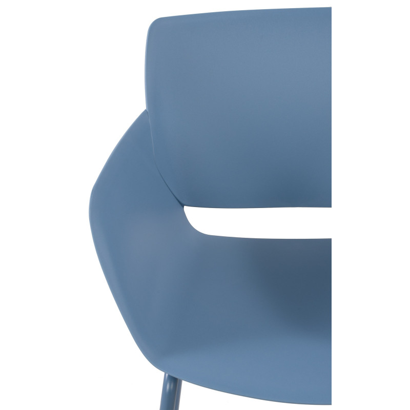 Lot de 2 chaises Alpena, bleu