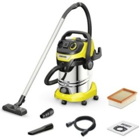 Aspirateur eau et poussiere KARCHER WD 6 P S V-30/6/22/T - Cuve inox 30 L - 1300W (Prise électroportative et fonction soufflerie