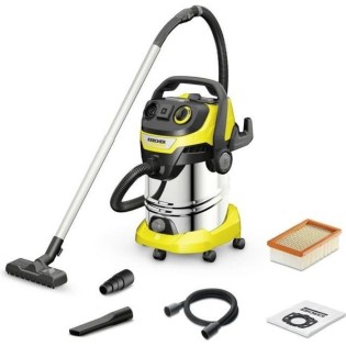 Aspirateur eau et poussiere KARCHER WD 6 P S V-30/6/22/T - Cuve inox 30 L - 1300W (Prise électroportative et fonction soufflerie