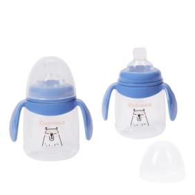 Badabulle Lot de 2 tasses anti-fuite avec anses ergonomiques, 180ml