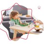 Badabulle Siege de table pour bébé avec Systeme d'attache 4 bras, Pliage Ultra Compact, De 6 a 36 mois