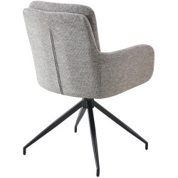 Chaise de salle à manger Pickett en tissu taupe