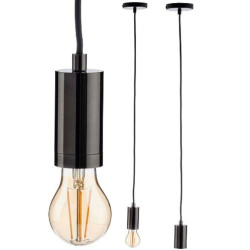 Suspension Noir Métal 60 W...