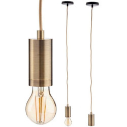 Suspension Doré Métal 60 W...