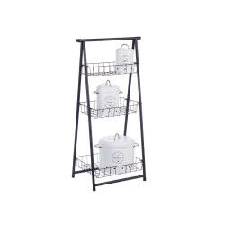 Étagère Kinvara CN-W2672C-A Noir Fer 44 x 31 x 90 cm