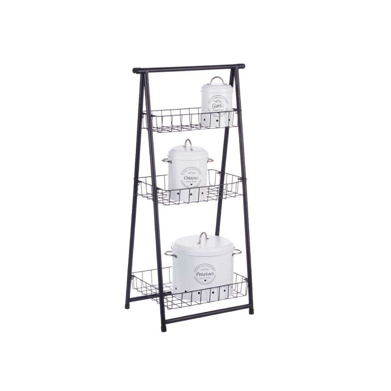 Étagère Kinvara CN-W2672C-A Noir Fer 44 x 31 x 90 cm