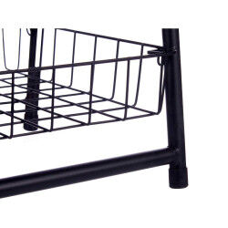 Étagère Kinvara CN-W2672C-A Noir Fer 44 x 31 x 90 cm