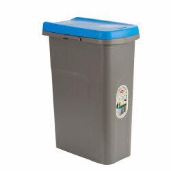 Corbeille à papier Stefanplast Bleu Gris Plastique 25 L (6 Unités)