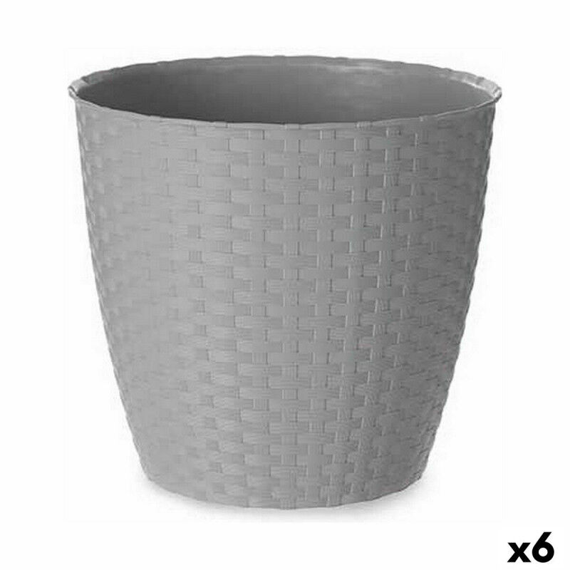 Pot Stefanplast Gris Plastique 24 x 22,3 x 24 cm (6 Unités)