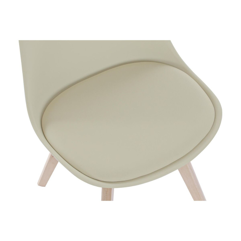 Chaise DKD Home Decor 48 x 54 x 82 cm Beige polypropylène Hêtre