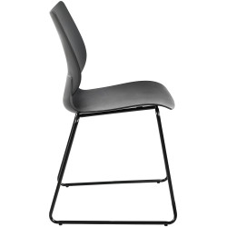 Ensemble de 2 chaises Houma, noires