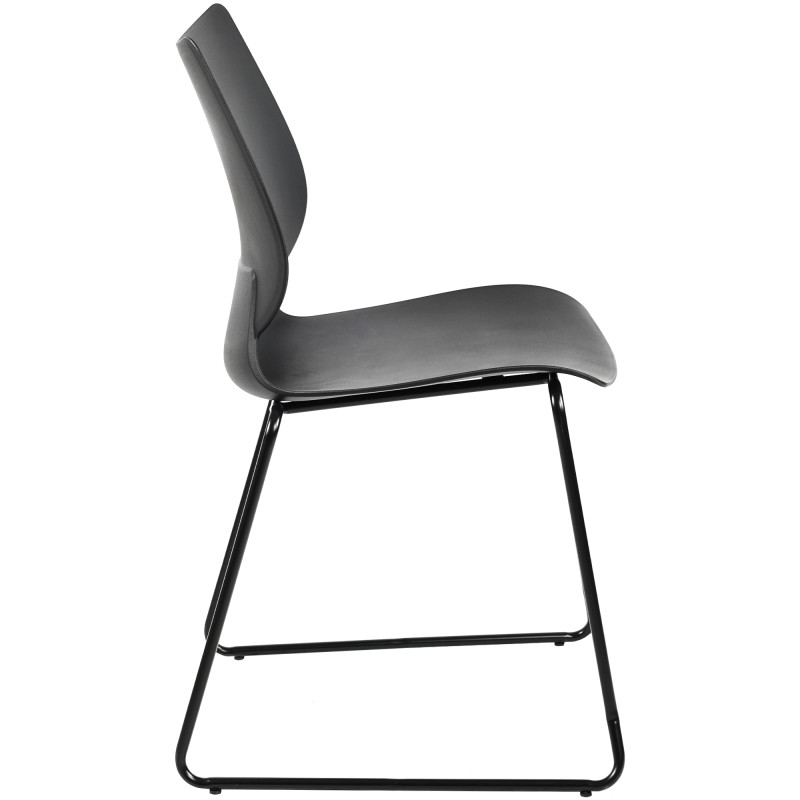 Lot de 2 chaises Houma en noir