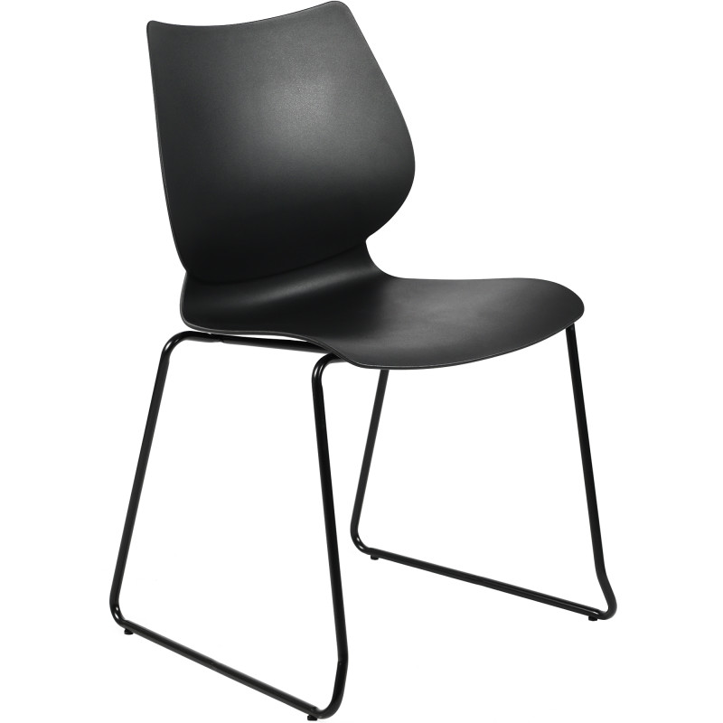 Lot de 2 chaises Houma en noir