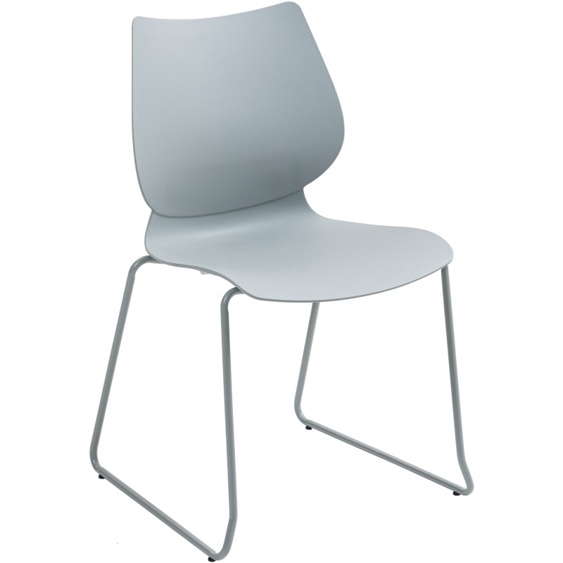 Lot de 2 chaises Houma grises