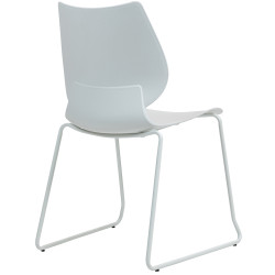 Lot de 2 chaises Houma blanches