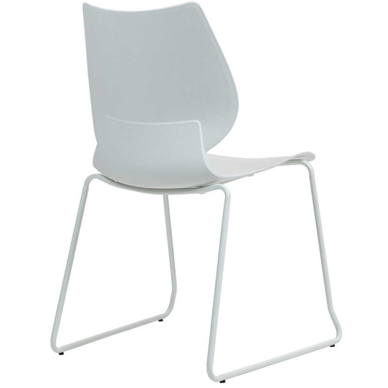 Lot de 2 chaises Houma blanches