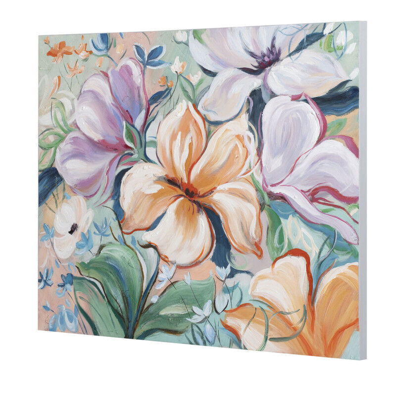 Cadre Home ESPRIT Fleurs Shabby Chic 100 x 3,7 x 80 cm (2 Unités)