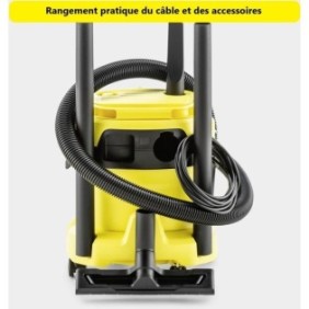 Aspirateur eau et poussiere KARCHER WD 2 Plus V-15/4/18 C - Cuve polypropylene 15 L - 1000W (Fonction soufflerie)