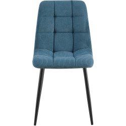 Lot de 2 chaises de salle à manger Antibes Cord bleu