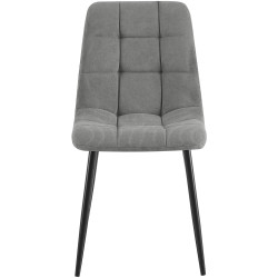 Lot de 2 chaises de salle à manger Antibes Cord gris