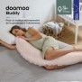 doomoo Coussin de Maternité et Coussin d'Allaitement Buddy, Ultra Confort, Certifié oeko-Tex, Cloudy Pink