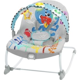 BABY EINSTEIN Transat évolutif Octopus (utilisable jusqu'a 30 mois) - Ocean Explorer, Position fixe ou a bascule, Musique et Lum