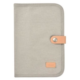 BEABA, Protege carnet de santé canvas gris perle