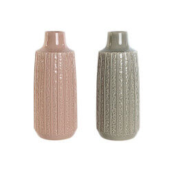 Vase Home ESPRIT Rose Gris...
