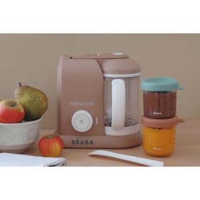 BEABA EXCLUSIVITE, Babycook solo, robot bébé 4 en 1, cuiseur-mixeur, Pralin