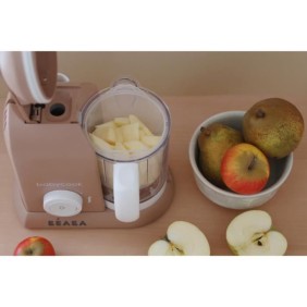 BEABA EXCLUSIVITE, Babycook solo, robot bébé 4 en 1, cuiseur-mixeur, Pralin