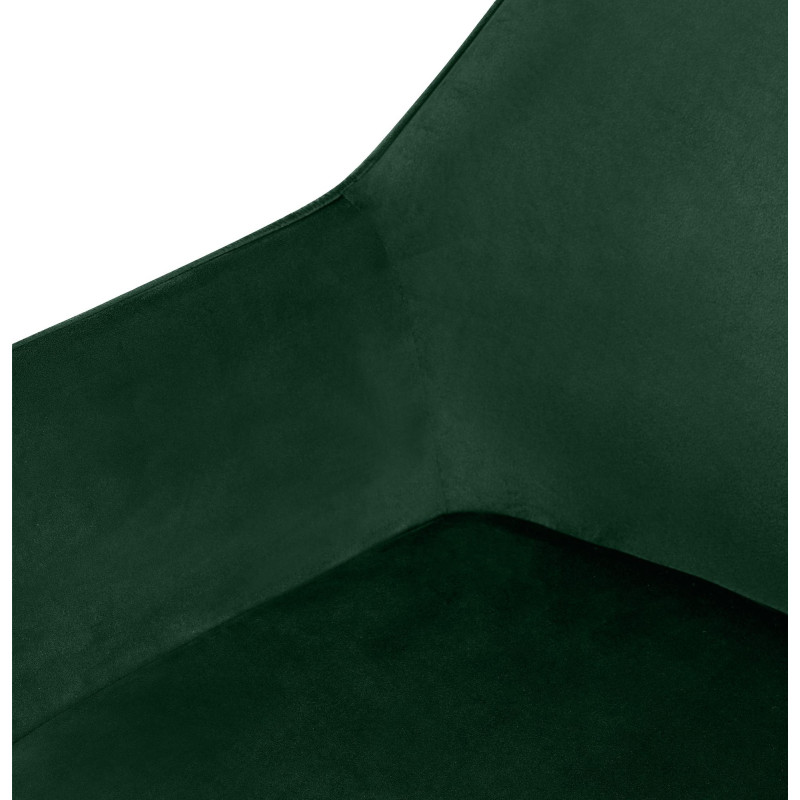 Lot de 2 chaises de salle à manger Luena velours vert