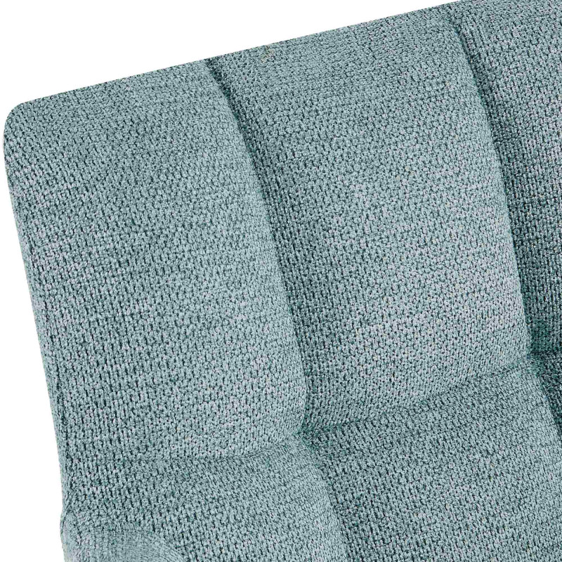 Ensemble de 2 chaises de salle à manger Jonah, tissu turquoise