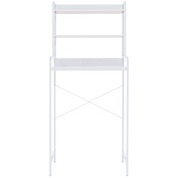 Mueble para lavadora Darby con estantes Blanco