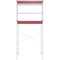 Mueble para lavadora Darby con estantes Blanco